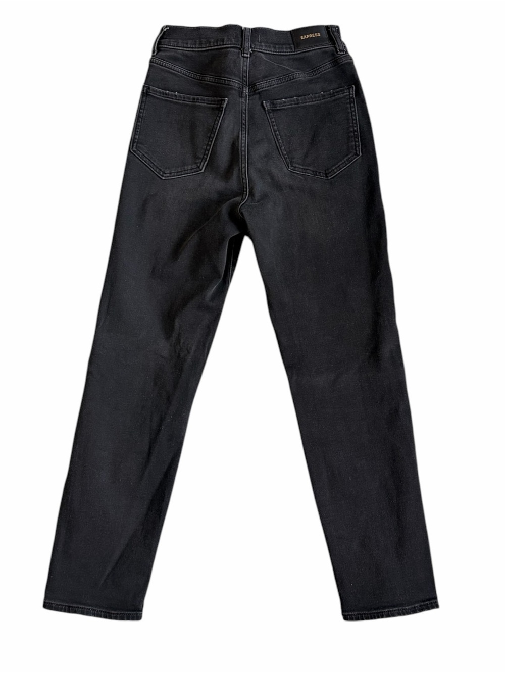 Express Women's Mom Jeans in Black - Picture 3 of 6